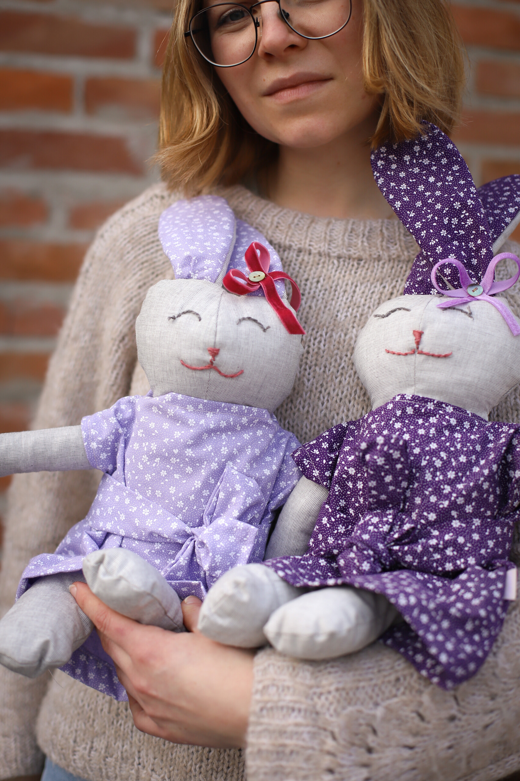 Zając lawendowy - 6 kolorów - maskotka na sen