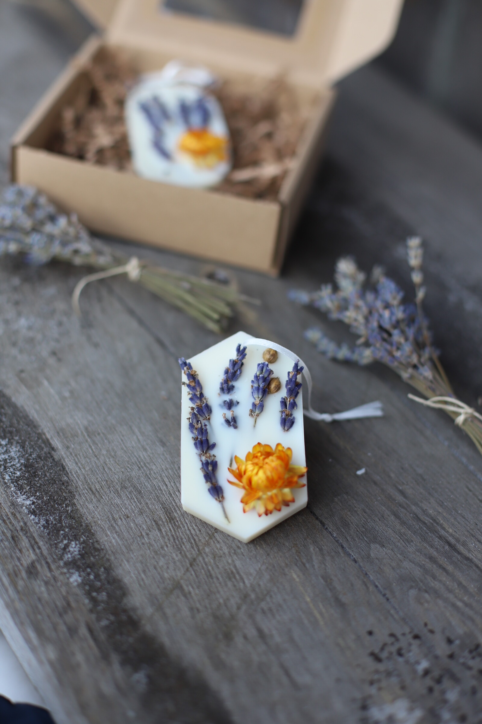 Tabliczka Florencka - zawieszka zapachowa - lawenda i suchokwiat - obrazek 5