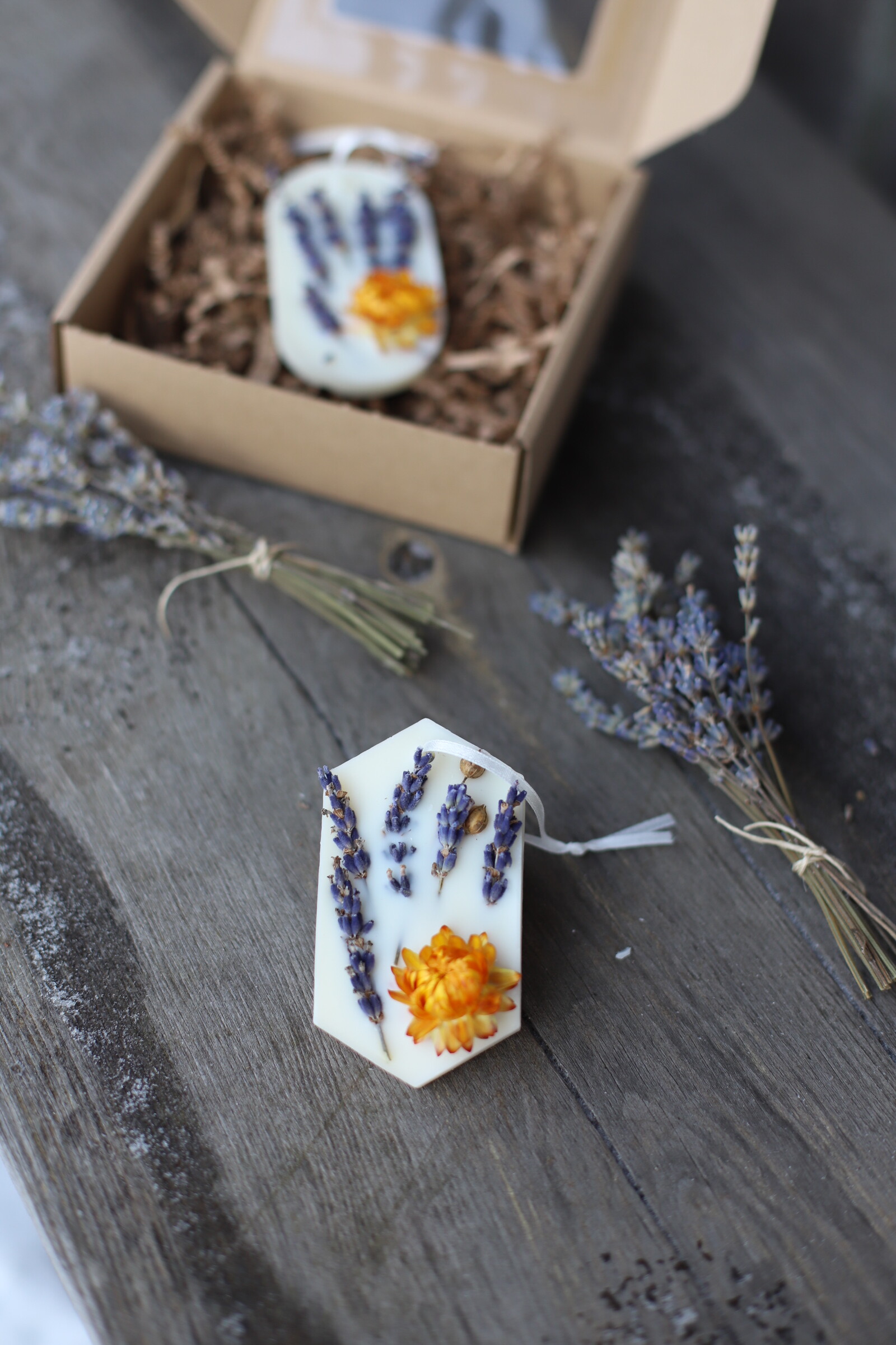 Tabliczka Florencka - zawieszka zapachowa - lawenda i suchokwiat - obrazek 2