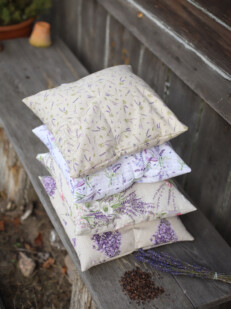 Poduszka z lawendą i łuską gryki - 30 x 30 cm